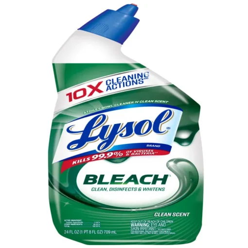 Lysol Complete Clean No Scent Toilet Bowl Cleaner 24 oz. Gel (Pack of 9)