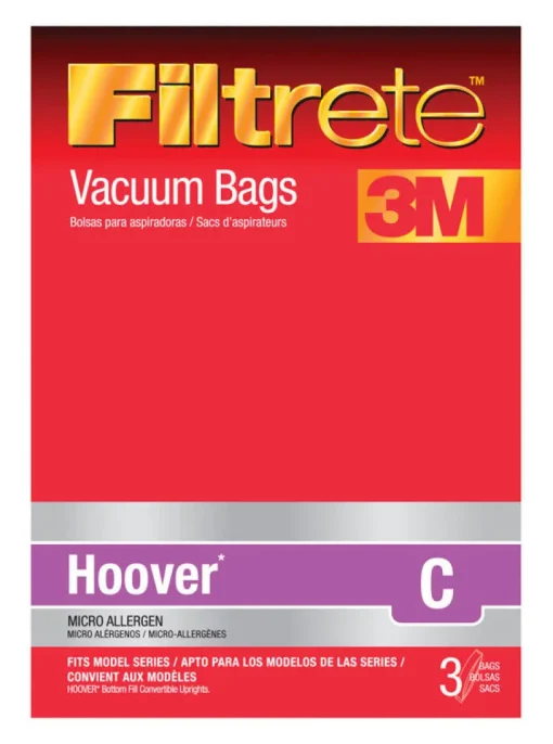 3M Filtrete Vacuum Bag For attaches to vacuum 3 pk