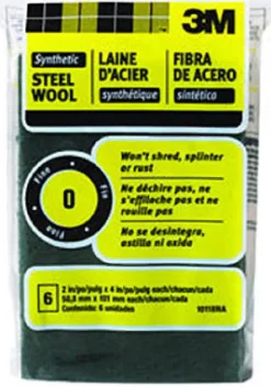 3M 0 Grade Fine Steel Wool Pad 6 pk
