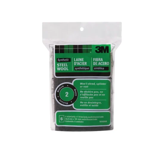 3M 2 Grade Medium Steel Wool Pad 6 pk (Pack of 6)