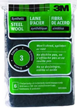 3M 3 Grade Medium Steel Wool Pad 6 pk (Pack of 6)