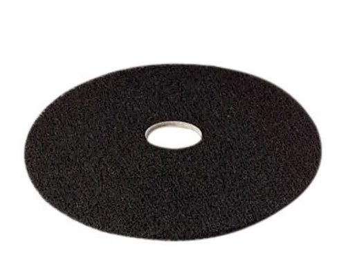 3M 17 in. Dia. Non-Woven Natural/Polyester Fiber Floor Polishing Pad Black (Pack of 5)