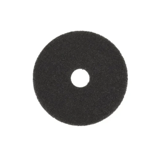 3M 17 in. Dia. Non-Woven Natural/Polyester Fiber Floor Polishing Pad Black (Pack of 5)
