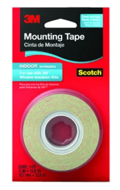 3M Clear Indoor Mounting Tape 1/2 in. W X 41.4 ft. L