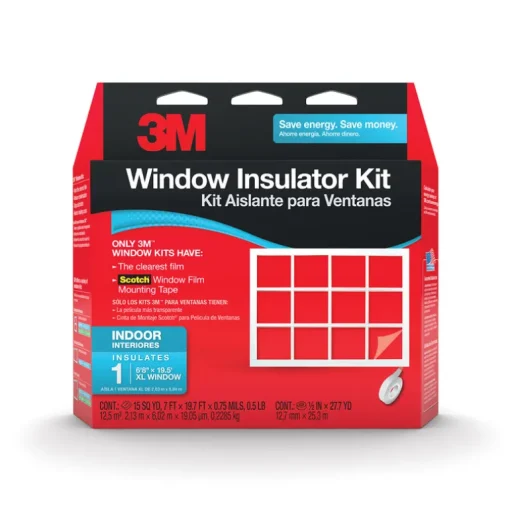 3M Clear Indoor Window Film Insulator Kit 84 in. W X 236 in. L