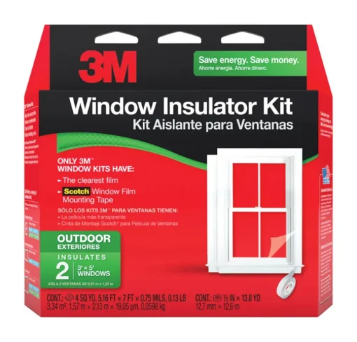 3M Clear Outdoor Window Film Insulator Kit 5.16 ft. W X 7 ft. L
