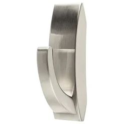 3M Command 3-1/8 In. L Brushed Nickel Metal Medium Modern Reflections Bath Coat/Hat Hook 3 Lb. Capacity