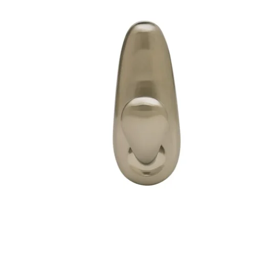 3M Command 4-1/8 in. L Brushed Nickel Metal Large Forever Classic Coat/Hat Hook 5 lb. capacity
