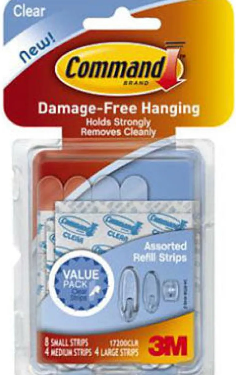 3M Command Assorted Foam Adhesive Strips 3-3/8 in. L 16 pk (Pack of 6)