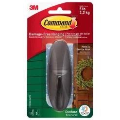 3M Command Large Plastic Hook 4.125 in. L 1 pk