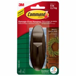 3M Command Large Plastic Hook 4.125 in. L 1 pk