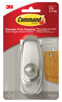 3M Command Large Plastic Hook 4 In. L 1 Pk