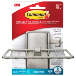 3M Command Medium Metal Soap Dish 4.92 in. L 1 pk