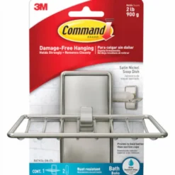 3M Command Medium Metal Soap Dish 4.92 in. L 1 pk