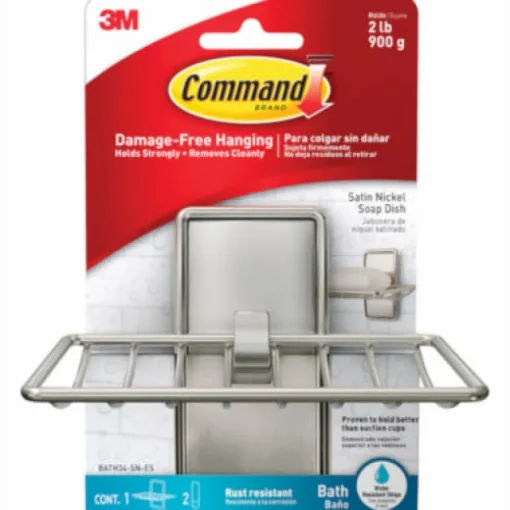 3M Command Medium Metal Soap Dish 4.92 in. L 1 pk