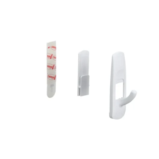 3M Command Medium Plastic Hook 3-7/8 in. L 2 pk