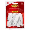3M Command Medium Plastic Hook 3.16 in. L 7 pk