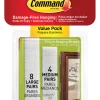 3M Command White Picture Hanging Strips 16 lb 8 pk
