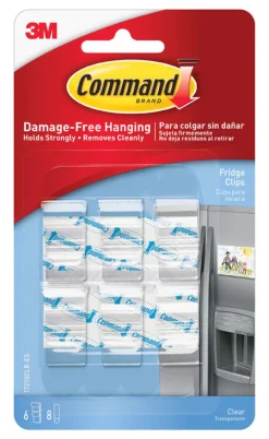 3M Command White Plastic 0.5 lbs. Capacity Small Fridge Clip 1-1/4 L x 0.63 W x 0.375 D in.
