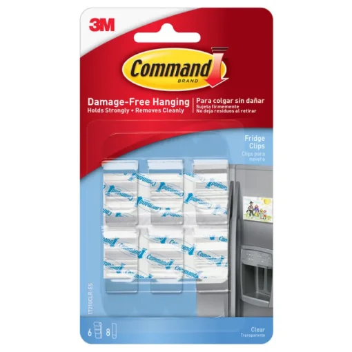 3M Command White Plastic 0.5 lbs. Capacity Small Fridge Clip 1-1/4 L x 0.63 W x 0.375 D in.