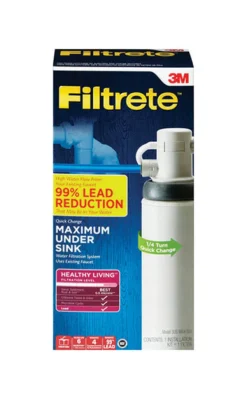 3M Filtrete 0.5 Micron Under Sink Twist & Lock Advanced Water Filtration System