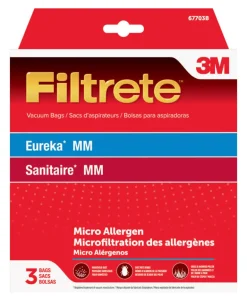3M Filtrete Vacuum Bag For Eureka/Sanitaire MM Micro Allergen 3 pk