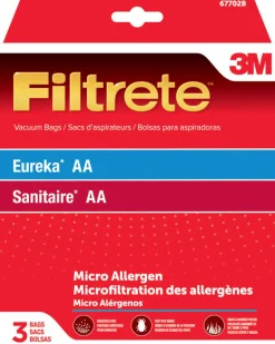 3M Filtrete Vacuum Bag For Eureka/ Sanitaire AA/MicroAllergen 3 pk