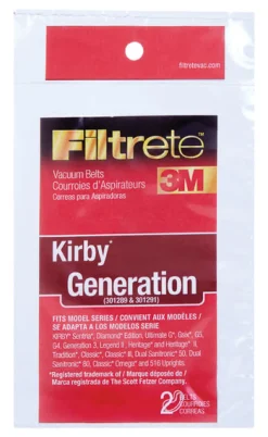 3M Filtrete Vacuum Belt For attaches to vacuum 2 pk