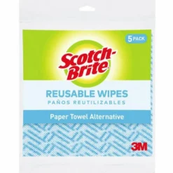 3M General Scotch-Brite Purpose Machine Washable Microfiber Reusable Wipes 11.5x19.5 in. (Pack of 24)