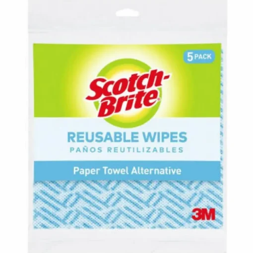 3M General Scotch-Brite Purpose Machine Washable Microfiber Reusable Wipes 11.5x19.5 in. (Pack of 24)