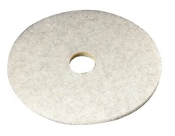 3M Natural Blend 20 in. Dia. Non-Woven Natural/Polyester Fiber Floor Polishing Pad White (Pack of 5)