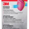 3M P100 Acid Gas and Organic Vapor Respirator Cartridge Replacement Pink 2 pc