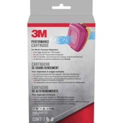 3M P100 Acid Gas and Organic Vapor Respirator Cartridge Replacement Pink 2 pc