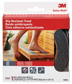 3M Safety-Walk Gray Anti-Slip Tape 2 in. W X 180 in. L 1 pk