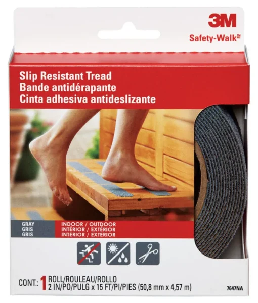 3M Safety-Walk Gray Anti-Slip Tape 2 in. W X 180 in. L 1 pk