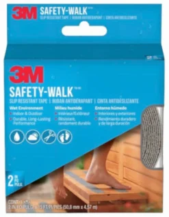 3M Safety-Walk Gray Anti-Slip Tape 2 in. W X 180 in. L 1 pk
