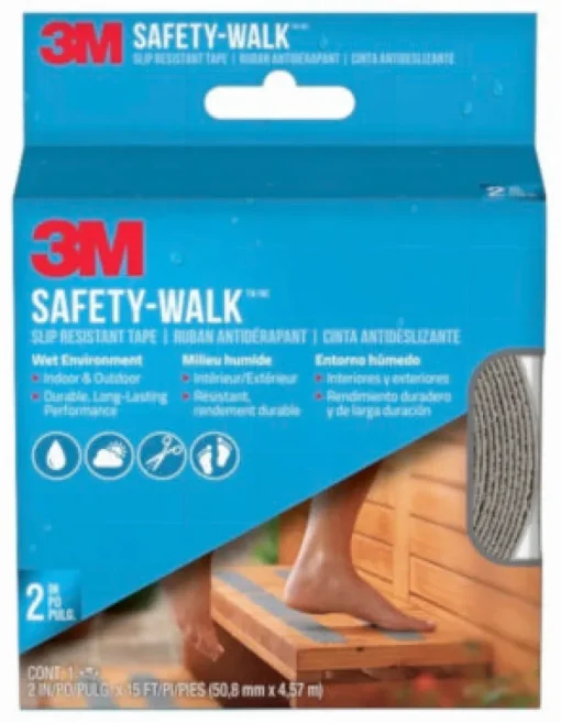 3M Safety-Walk Gray Anti-Slip Tape 2 in. W X 180 in. L 1 pk