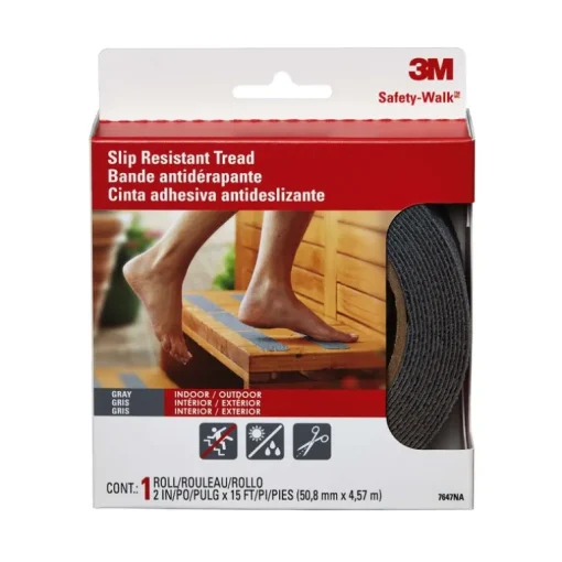 3M Safety-Walk Gray Anti-Slip Tape 2 in. W X 180 in. L 1 pk