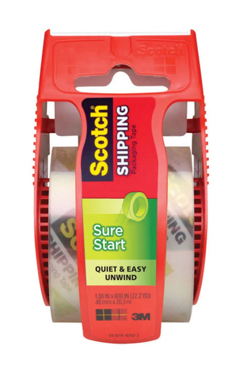 3M Scotch 1.88 in. W X 800 in. L Heavy-Duty Packaging Tape with Dispenser