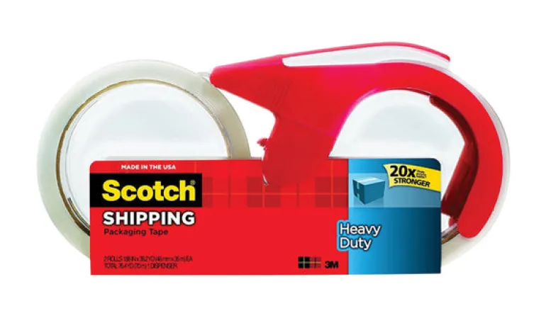 3M Scotch 1.88 in. W X 38.2 yd L Heavy-Duty Packaging Tape with Dispenser