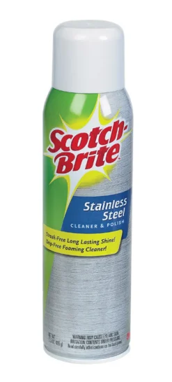 3M Scotch-Brite Citrus Scent Streak-Free Long Lasting Stainless Steel Cleaner Spray 17.5 oz. (Pack of 6)