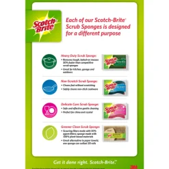3M Scotch-Brite Non-Scratch Sponge For Multi-Purpose 4.4 in. L 2 pk (Pack of 12)