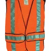 3M Scotchlite Reflective Safety Vest with Reflective Stripe Orange One Size Fits Most