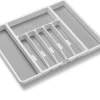 Madesmart 2 in. H X 13 in. W X 16 in. D Plastic Adjustable Silverware Tray