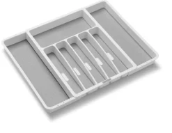 Madesmart 2 in. H X 13 in. W X 16 in. D Plastic Adjustable Silverware Tray