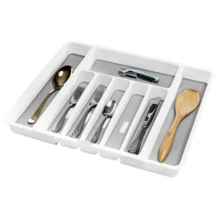Madesmart 2 in. H X 13 in. W X 16 in. D Plastic Adjustable Silverware Tray
