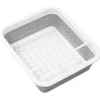 Madesmart 5.5 in. H x 12.63 in. W x 14.63 in. L Plastic Dish Rack White