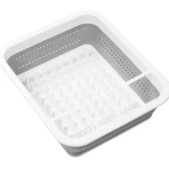 Madesmart 5.5 in. H x 12.63 in. W x 14.63 in. L Plastic Dish Rack White