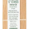 Madison Mill 12 in. H X 0.9 in. W Oak Landscaping Stakes 4 pk