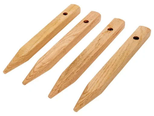 Madison Mill 12 in. H X 0.9 in. W Oak Landscaping Stakes 4 pk